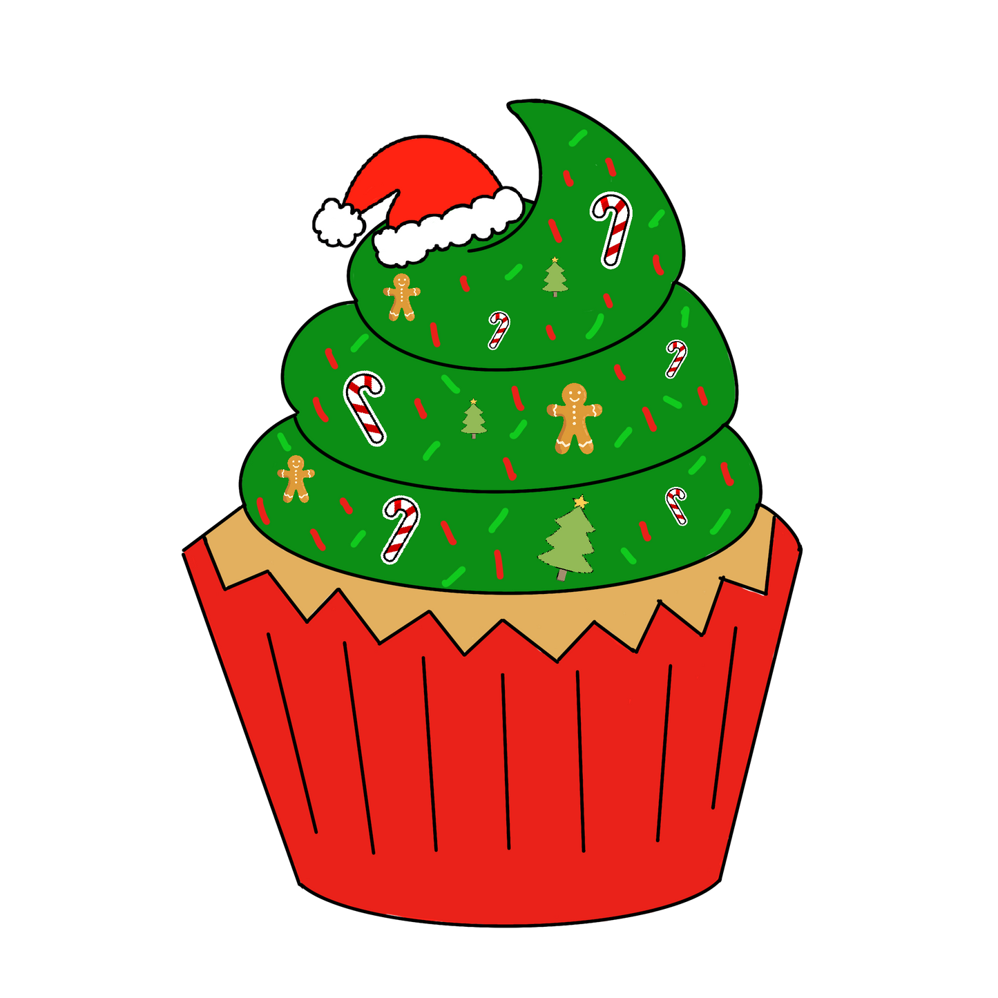 Christmas cupcake