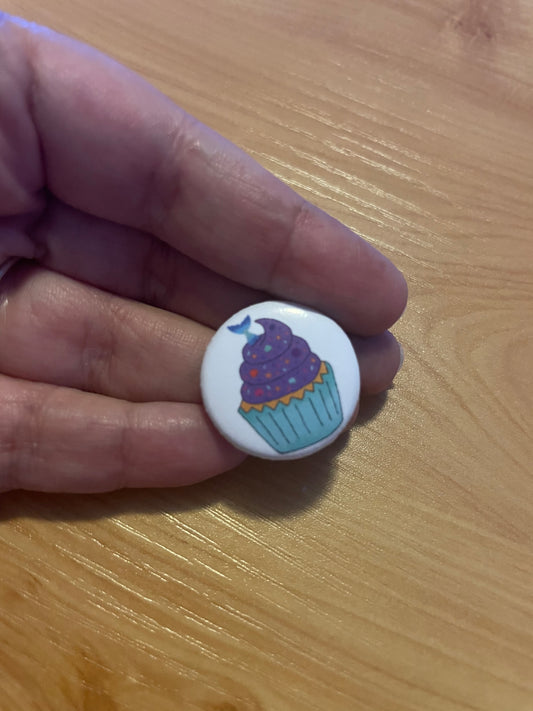 Mermaid Cupcake button