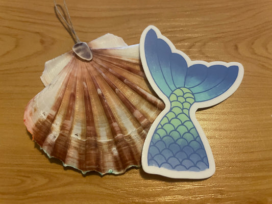 Mermaid tail sticker